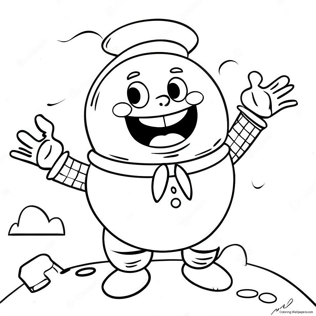 Colorful Humpty Dumpty Coloring Page 26660