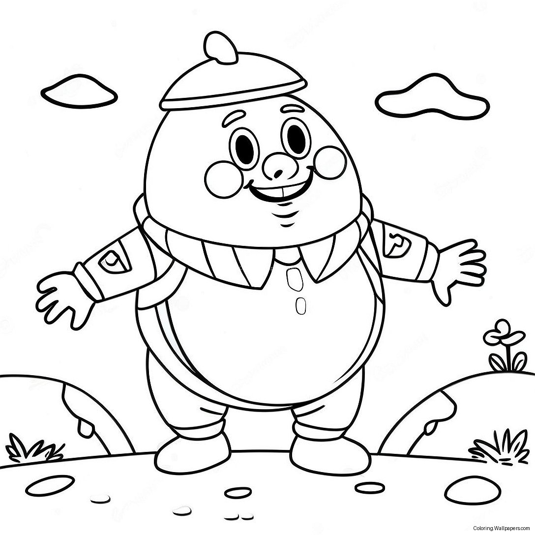 Colorful Humpty Dumpty Coloring Page 42959