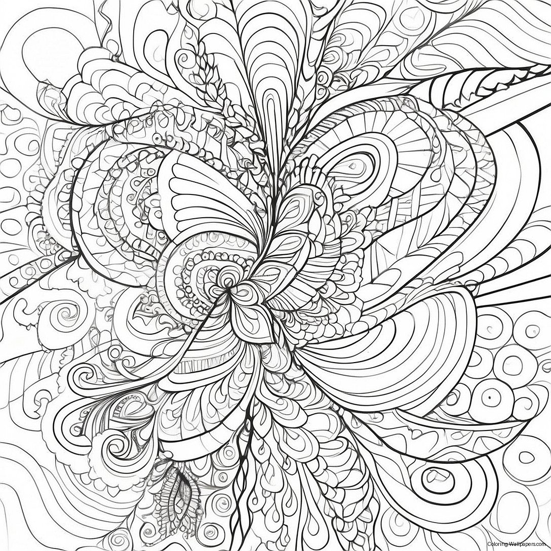 Colorful Infinity Loop Coloring Page 37082