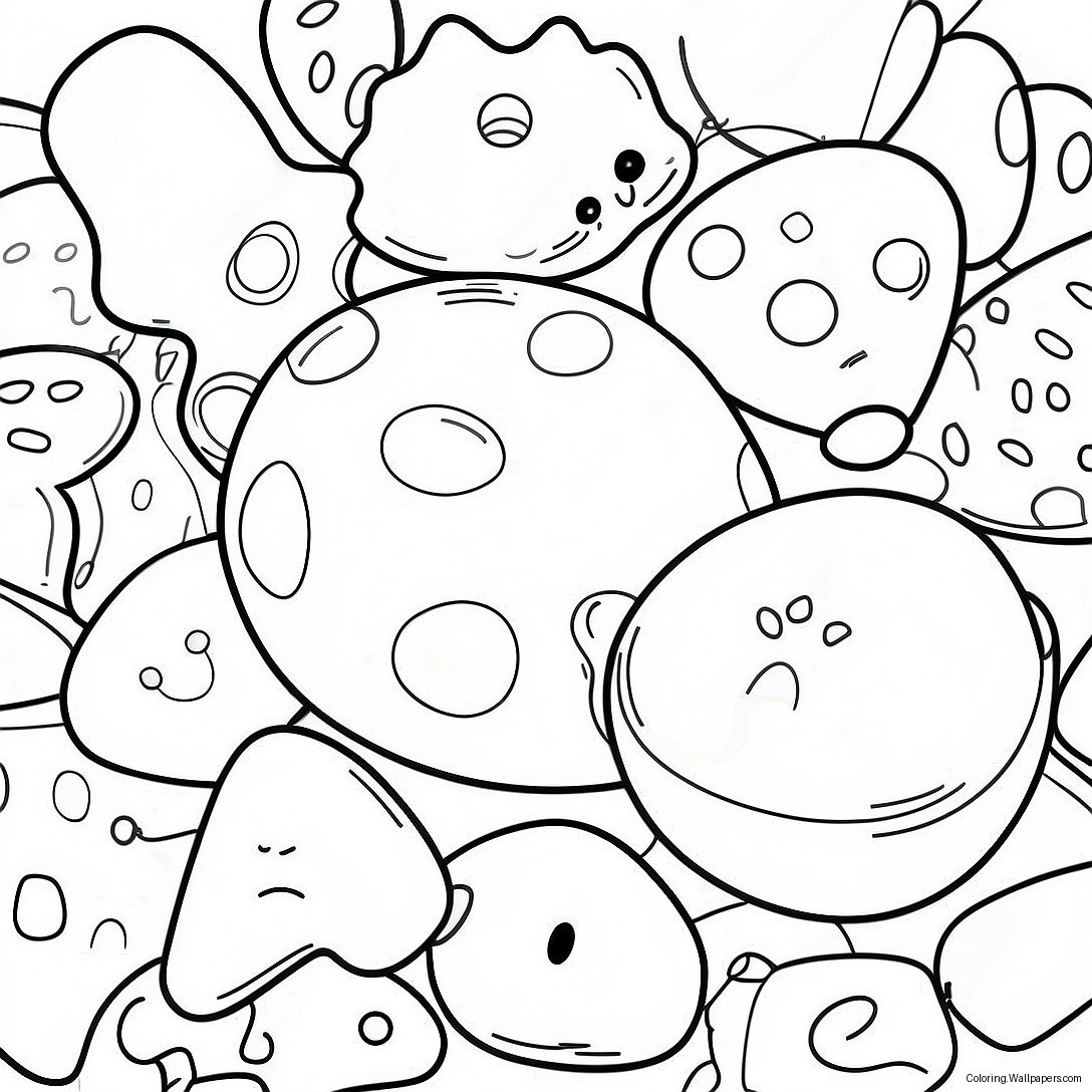 Colorful Jolly Rancher Shapes Coloring Page 42025