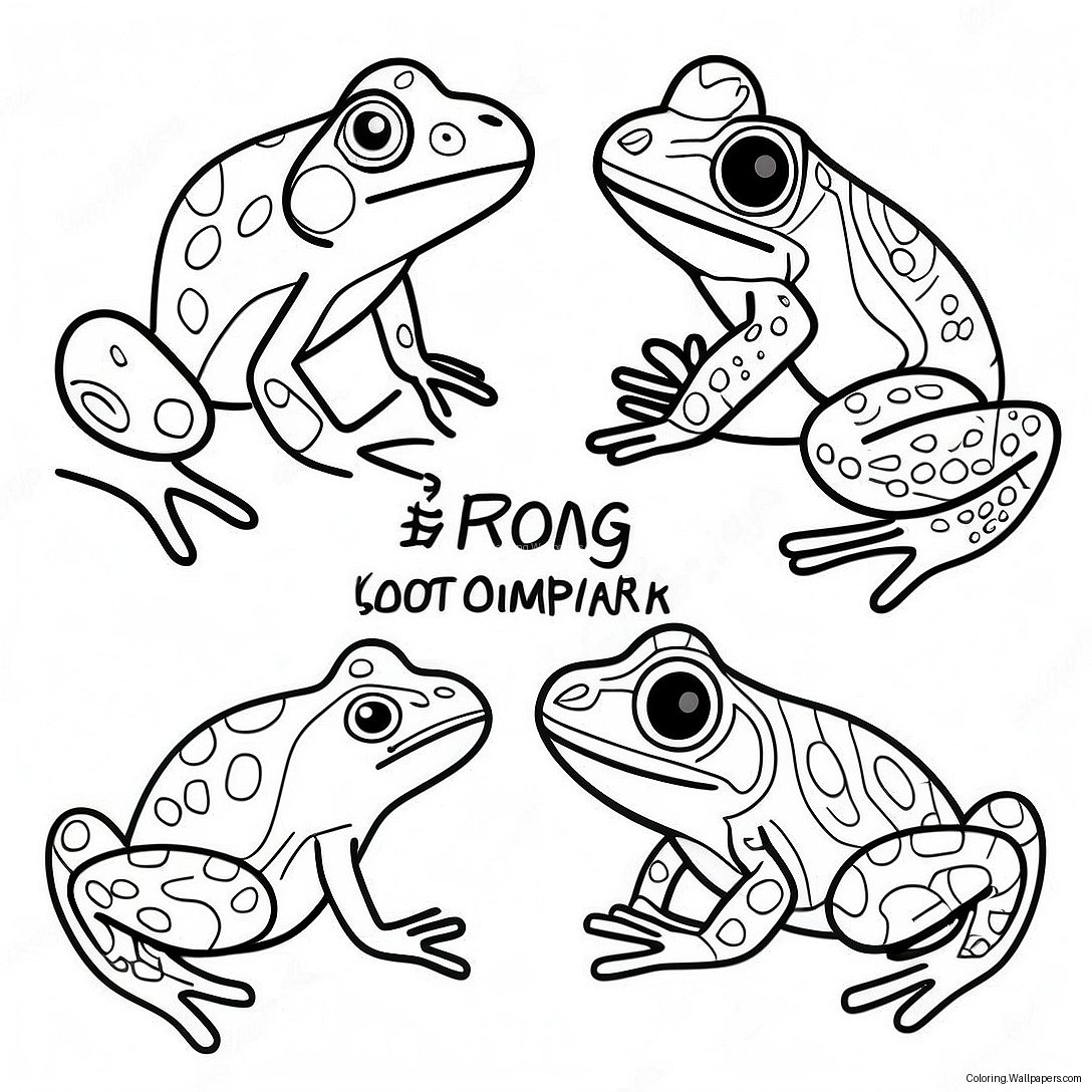 Colorful Life Cycle Of A Frog Coloring Page 19296