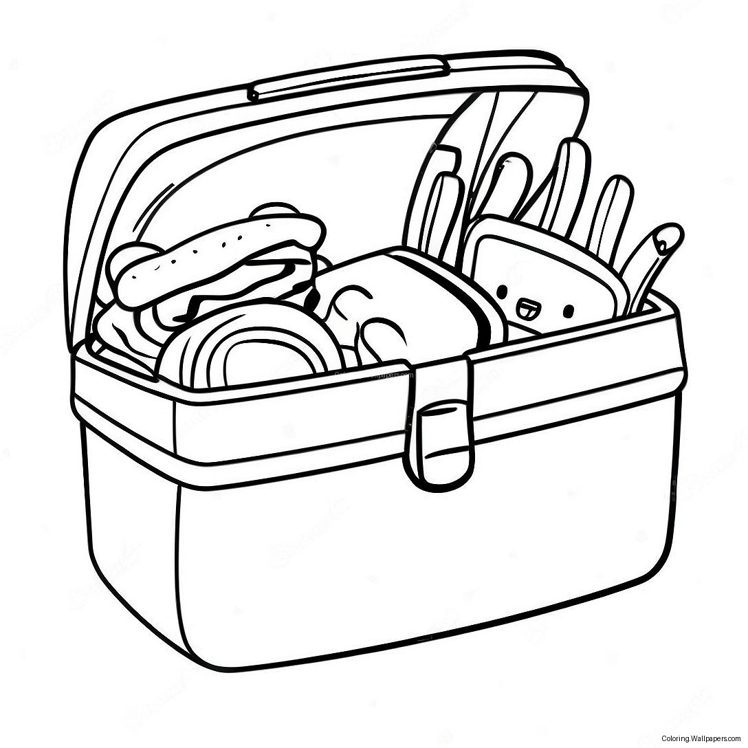 Colorful Lunchbox Coloring Page 31326