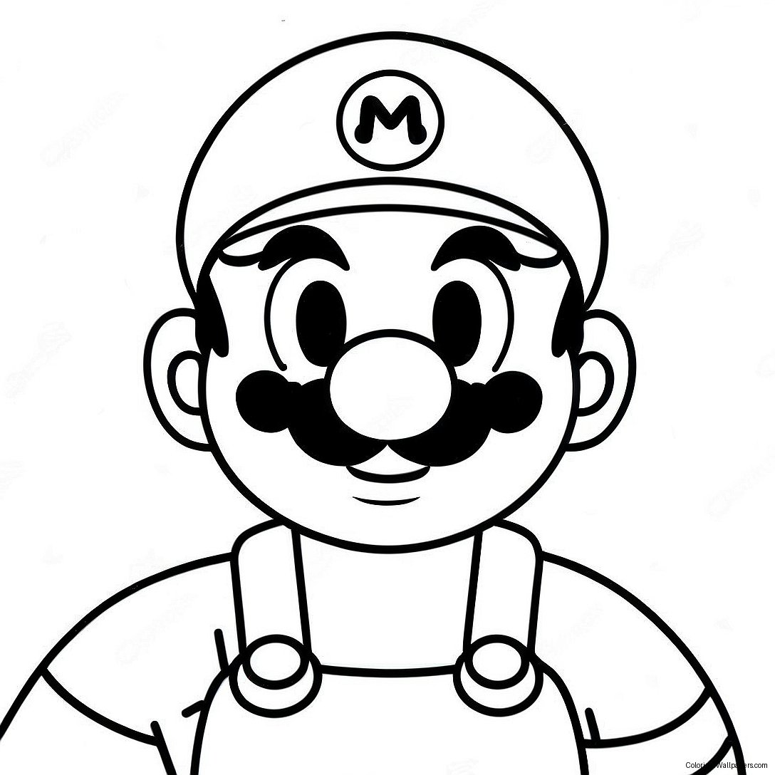 Värikäs Mario Among Us -Miehistöhahmo -Värityssivu 38511