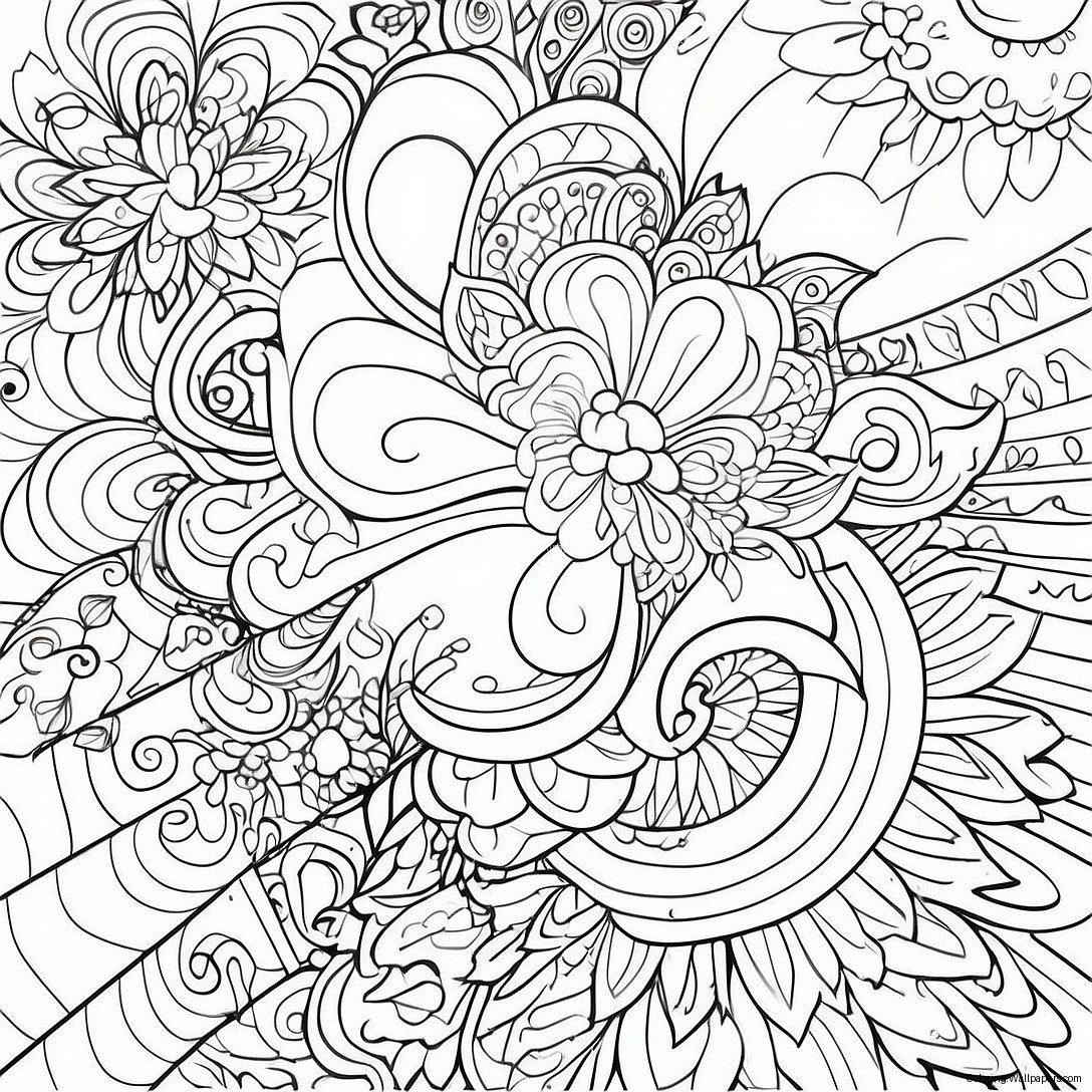 Colorful Marks Coloring Page 2484