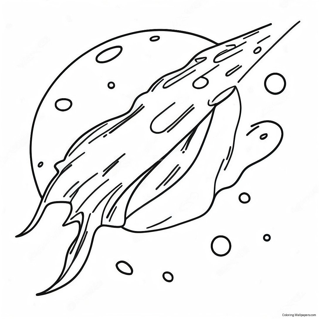 Colorful Meteor Coloring Page 53190