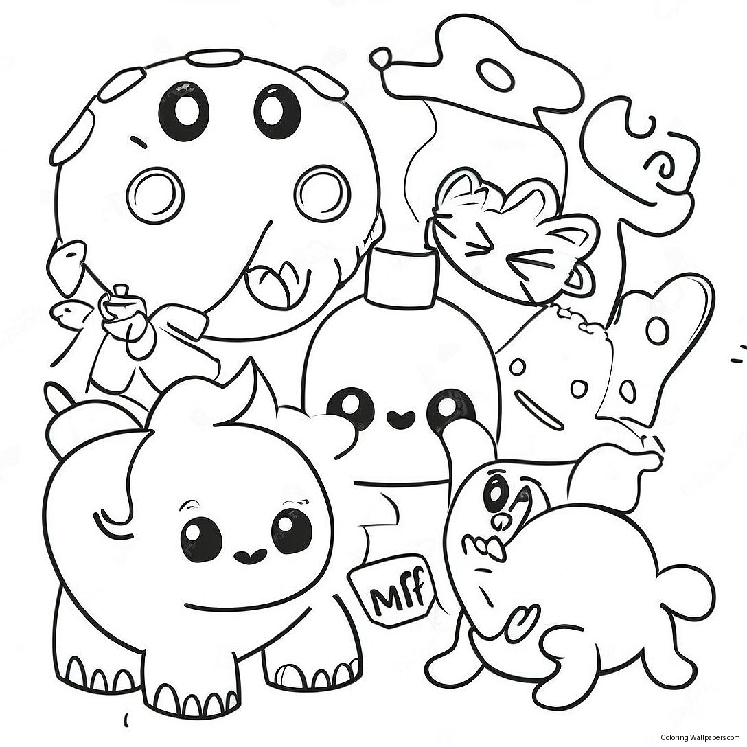 Colorful Misfit Toys Coloring Page 14755