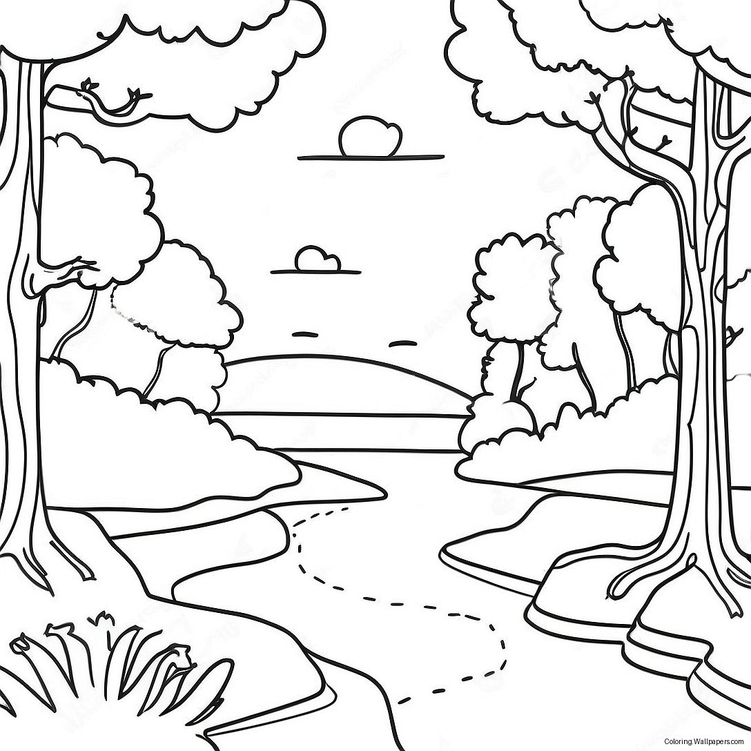 Colorful New Jersey Landscape Coloring Page 43564