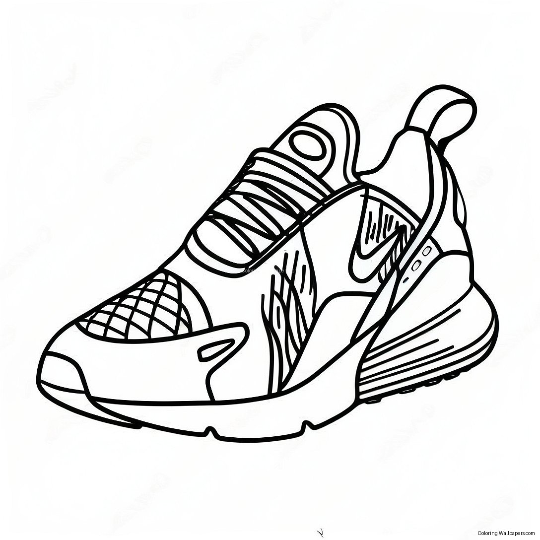 Página Para Colorir Do Design Colorido Do Nike Air Max 270 44125