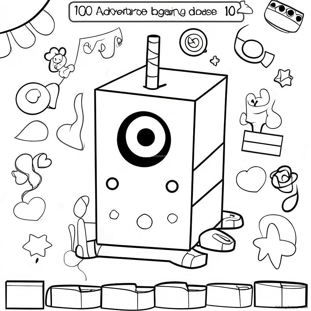 Färgglad Numberblocks 1000 Äventyr Målarbild 52737