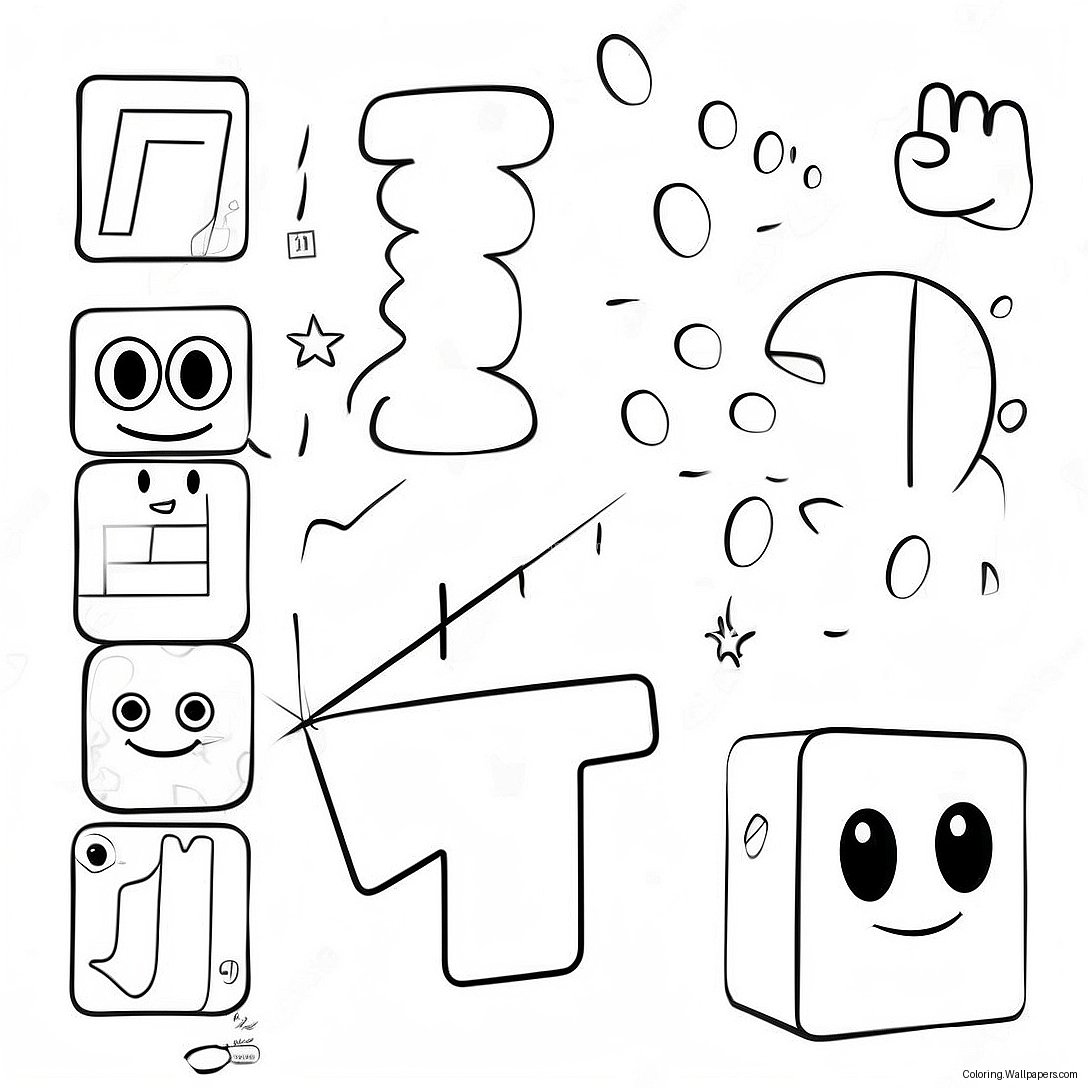 Colorful Numberblocks 11 In Action Coloring Page 52633