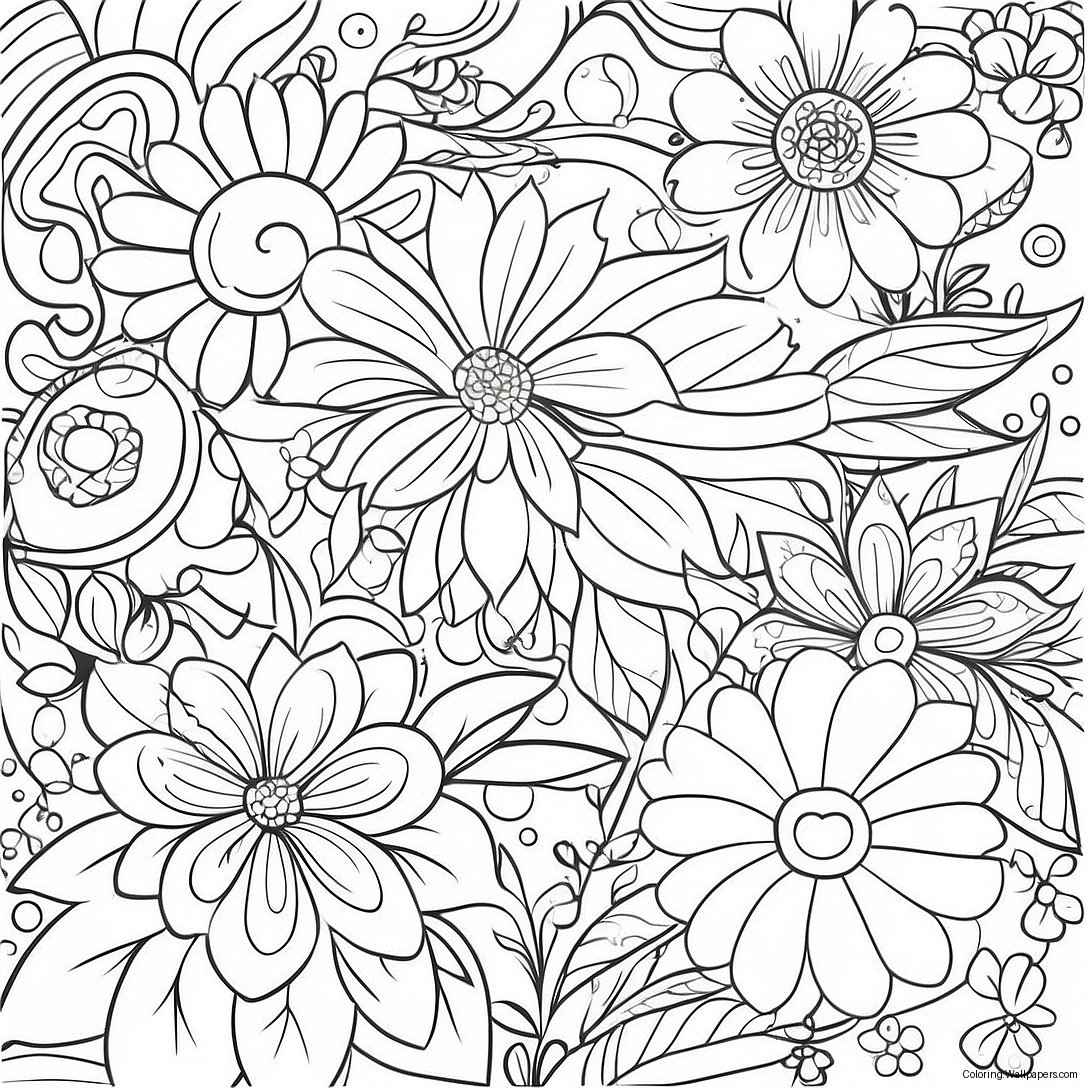 Colorful Pages Cover Coloring Page 33252