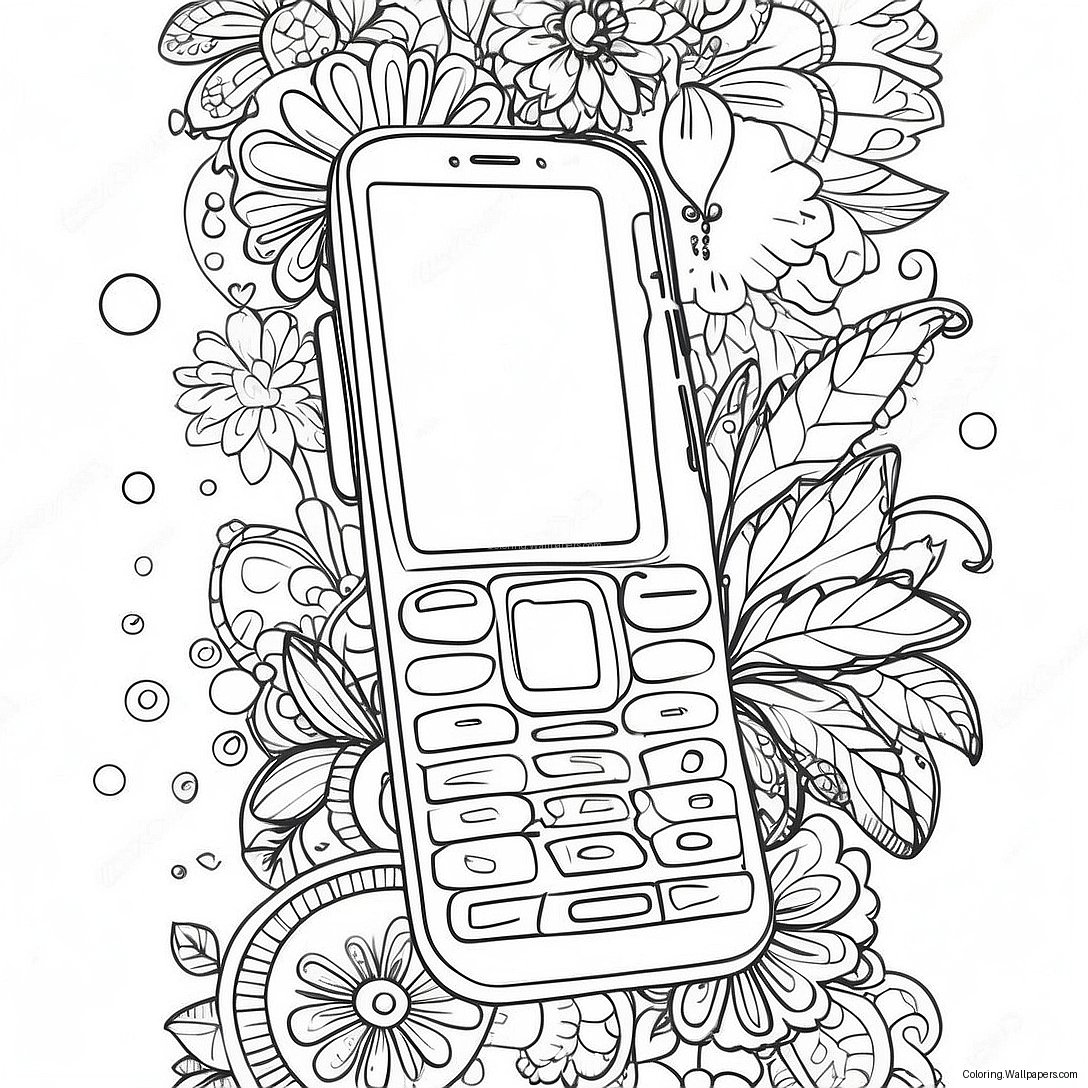 Colorful Phone Case Design Coloring Page 38793