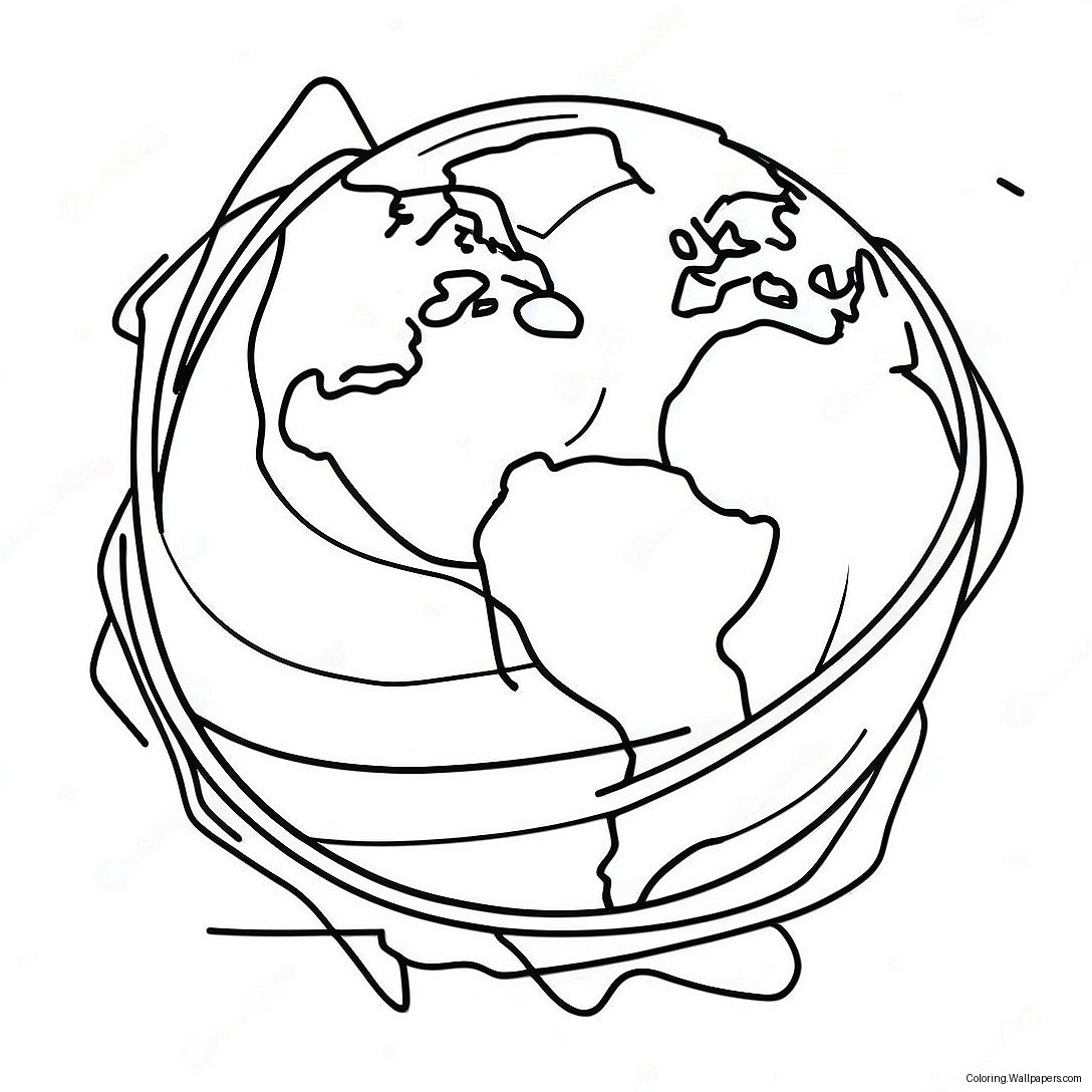 Colorful Planet Coloring Page 41534