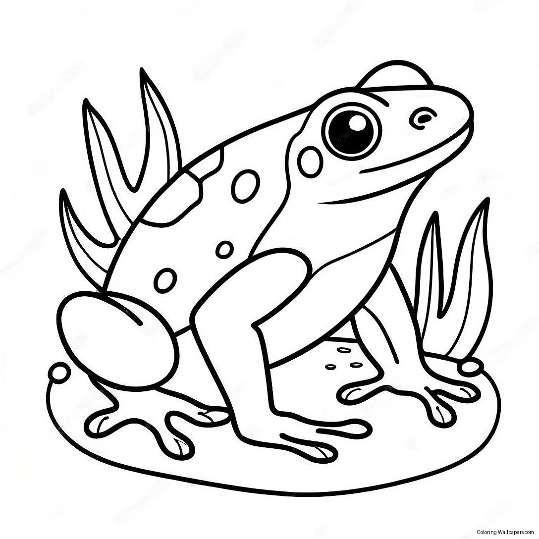 Colorful Poison Dart Frog Coloring Page 39653