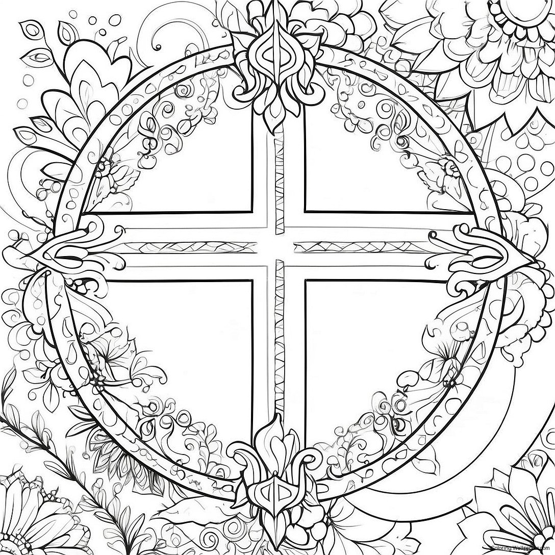 Colorful Prayers Coloring Page 29649