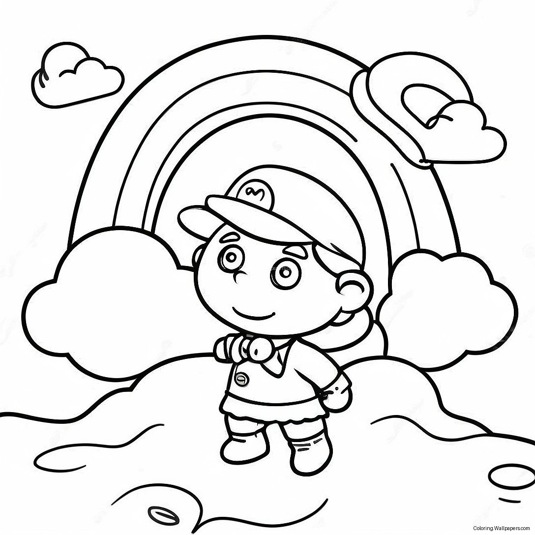 Colorful Rainbow Ruby Adventure Coloring Page 42797