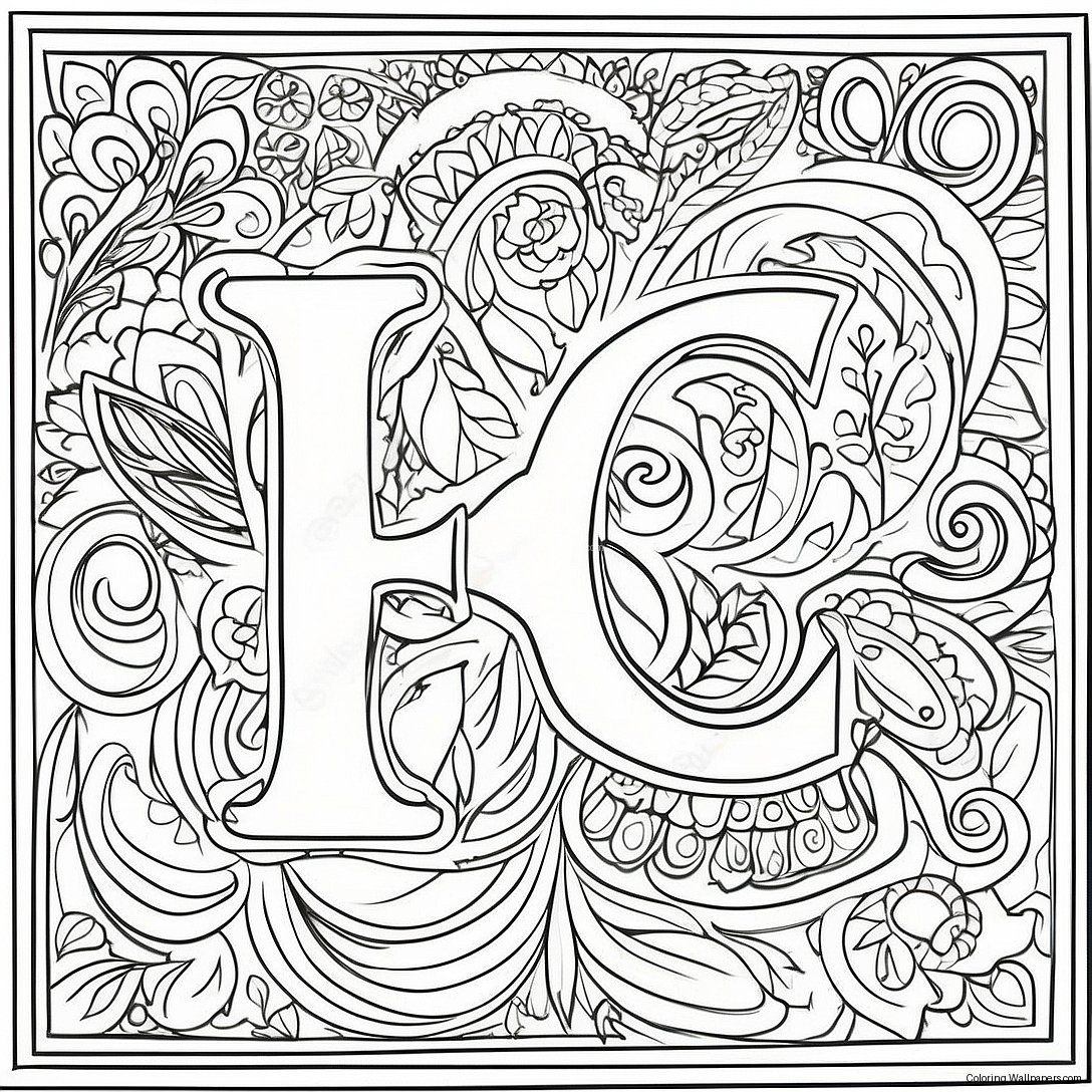 Colorful Russian Letters Coloring Page 31766