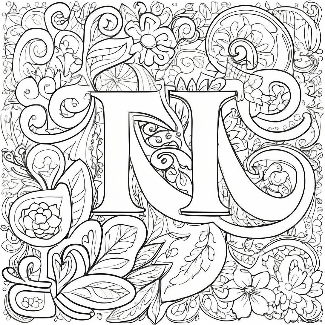 Colorful Russian Letters Coloring Page 31767