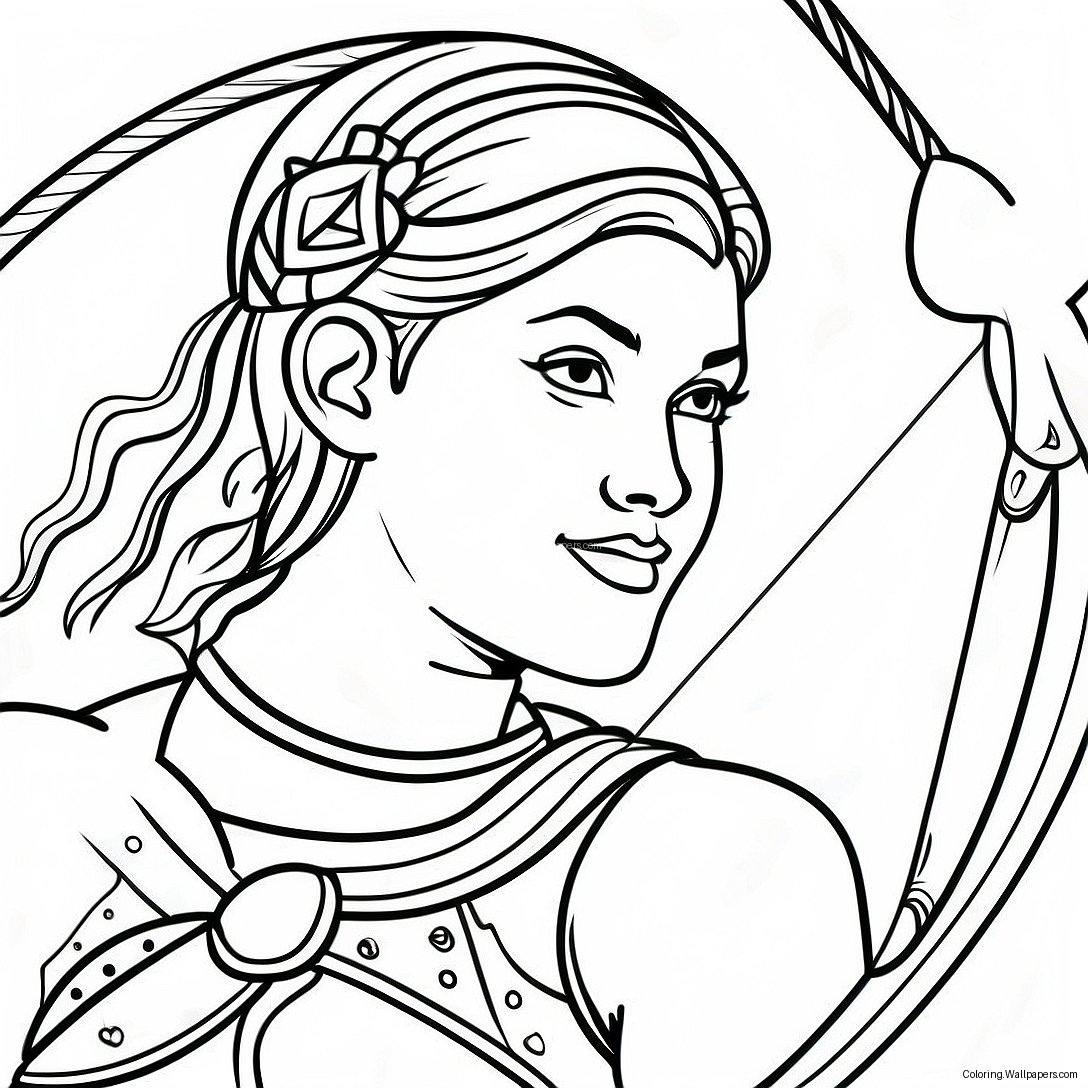 Colorful Sagittarius Archer Coloring Page 30931