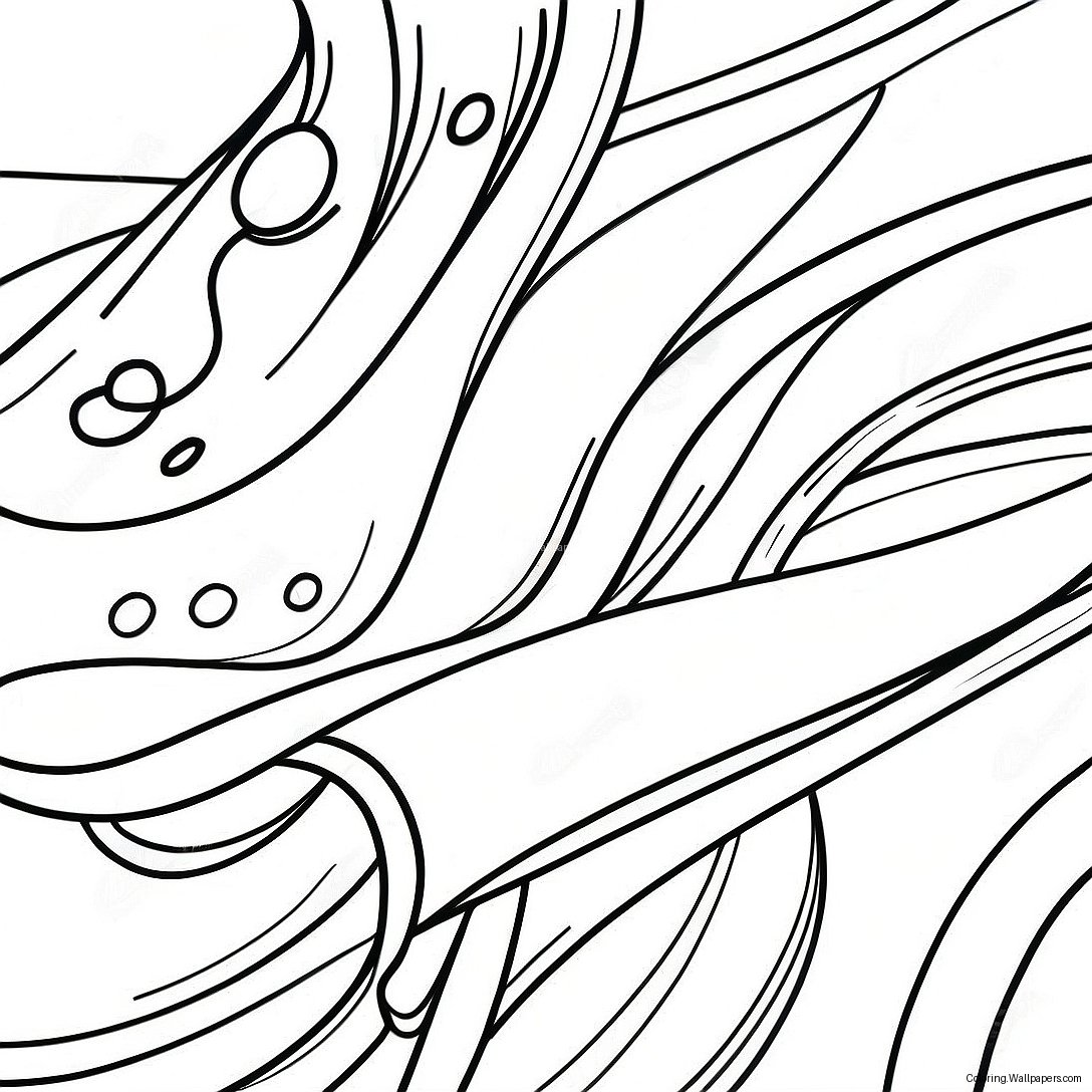 Colorful Satin Ribbons Coloring Page 22819