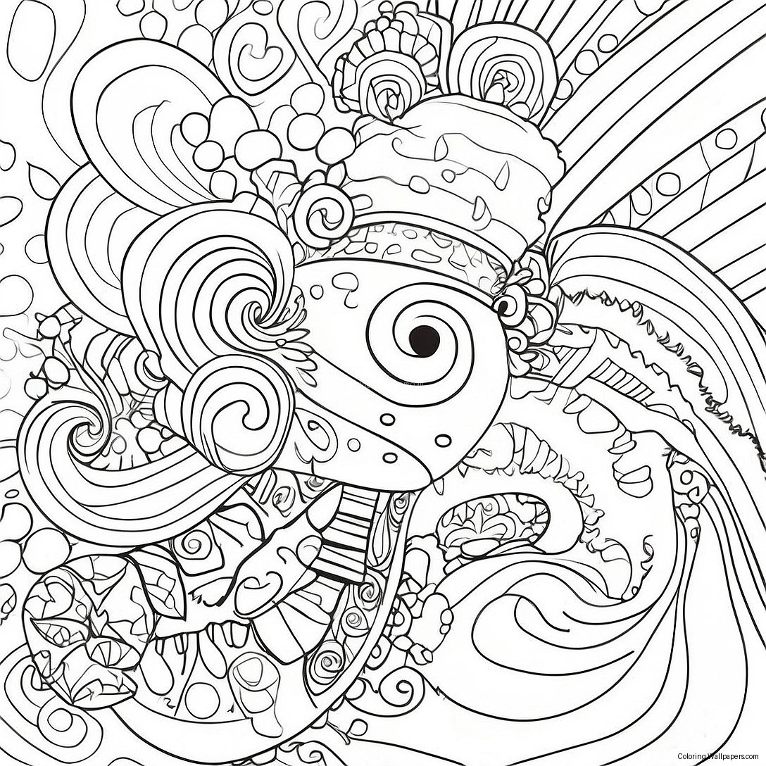 Colorful Scribble Spot Adventure Coloring Page 35018