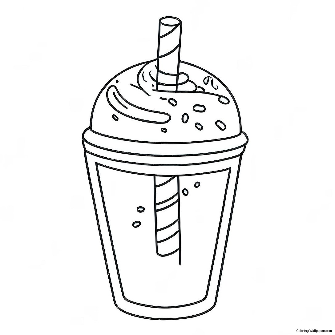 Colorful Slushie Cup Coloring Page 30402