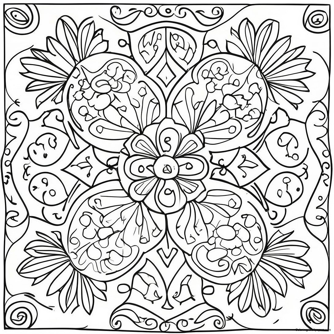 Pagini De Colorat Cu Plăci Colorate Talavera 43985