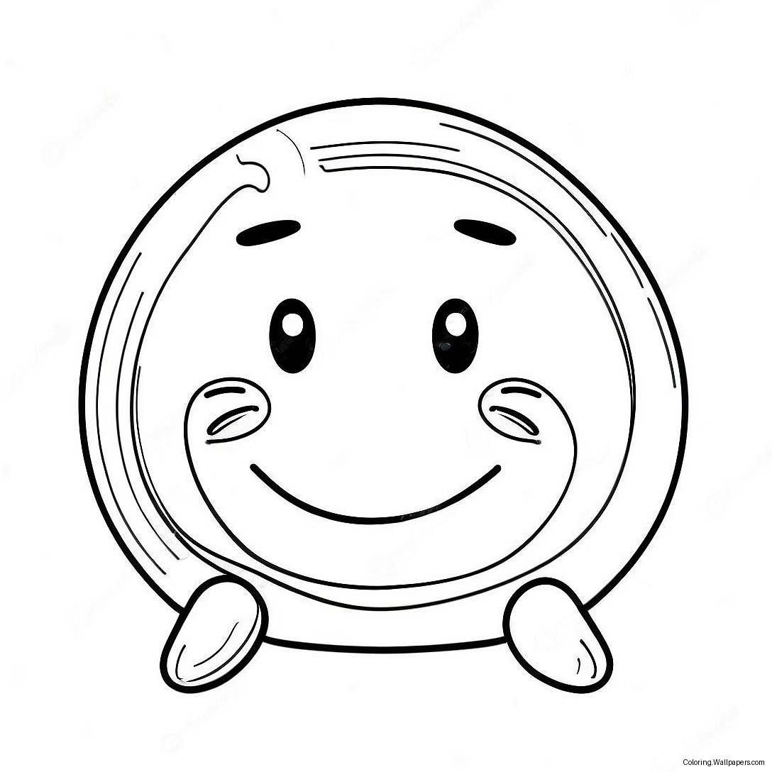 Colorful Thing With Smiling Face Coloring Page 56296