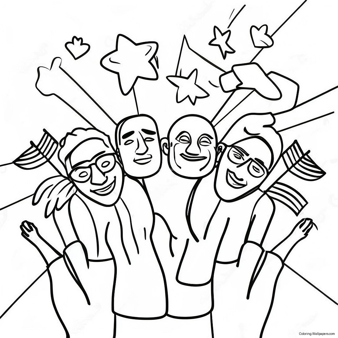 Colorful Unity Day Celebration Coloring Page 29648