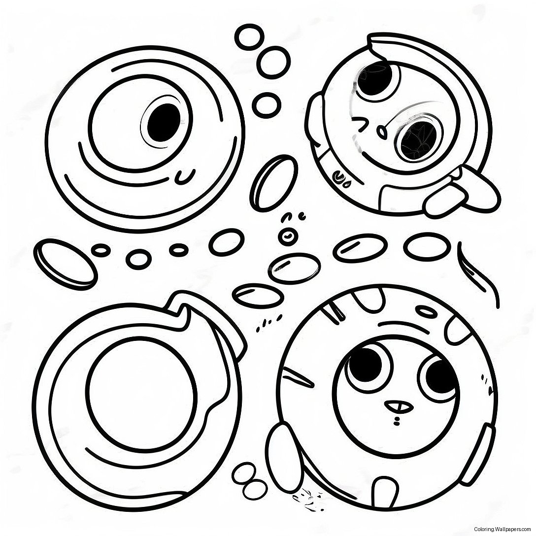 Colorful Wild Kratts Creature Power Discs Coloring Page 24150