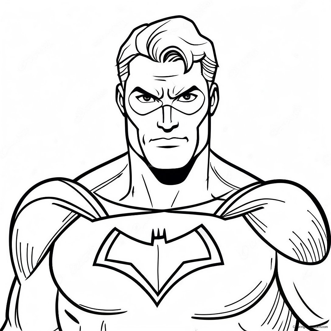 Comic Superhero Coloring Page 2984