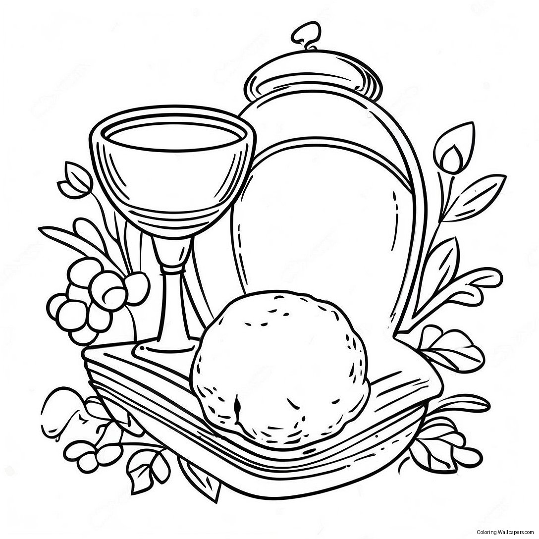 Communion Coloring Page 15566