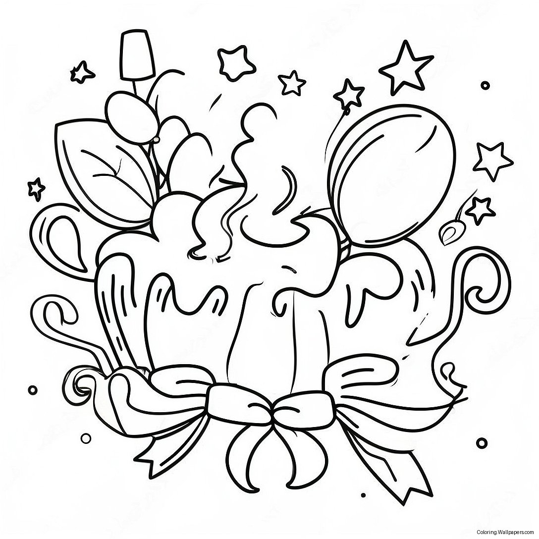 Congratulations Celebration Coloring Page 16432