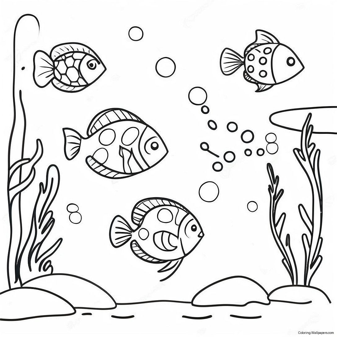 Connect The Dots Underwater Scene Coloring Page 1925