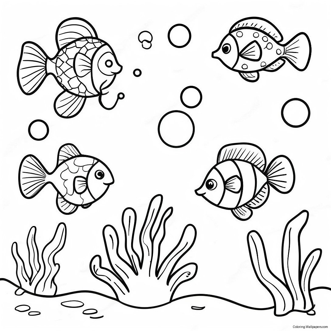 Connect The Dots Underwater Scene Coloring Page 1927