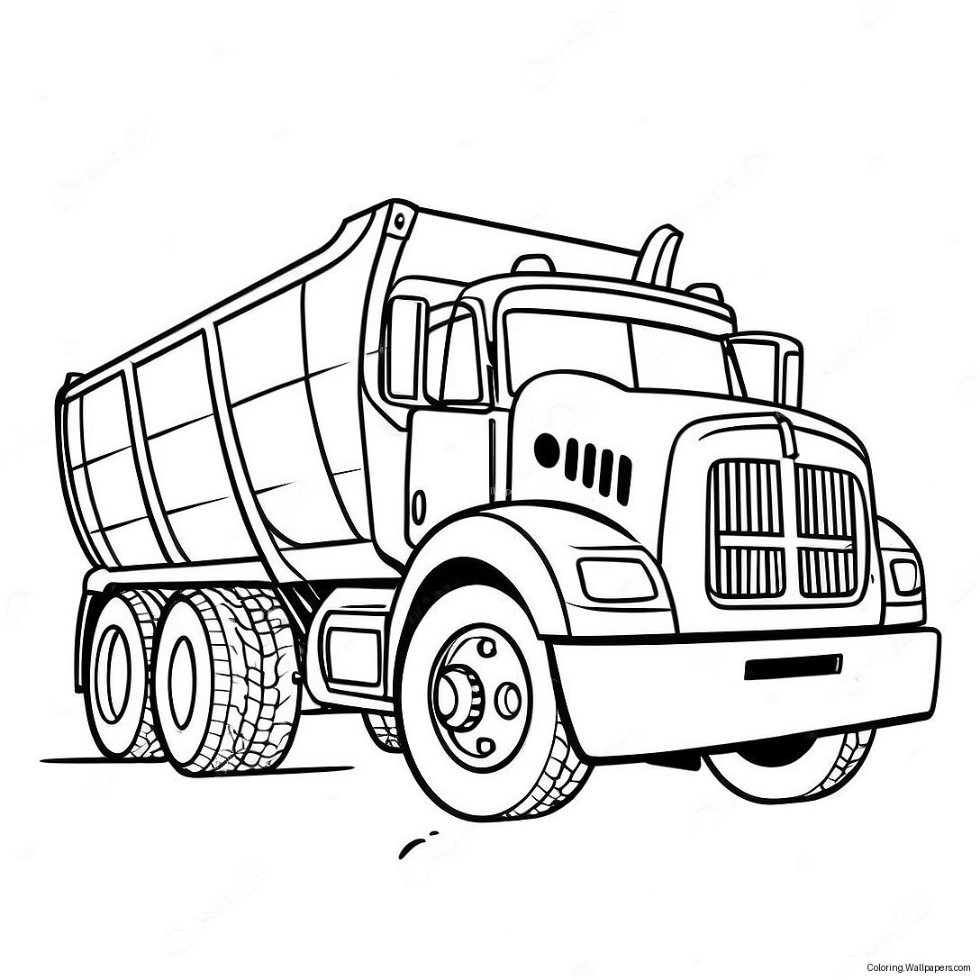 Bau-Lkw Ausmalbild 50586