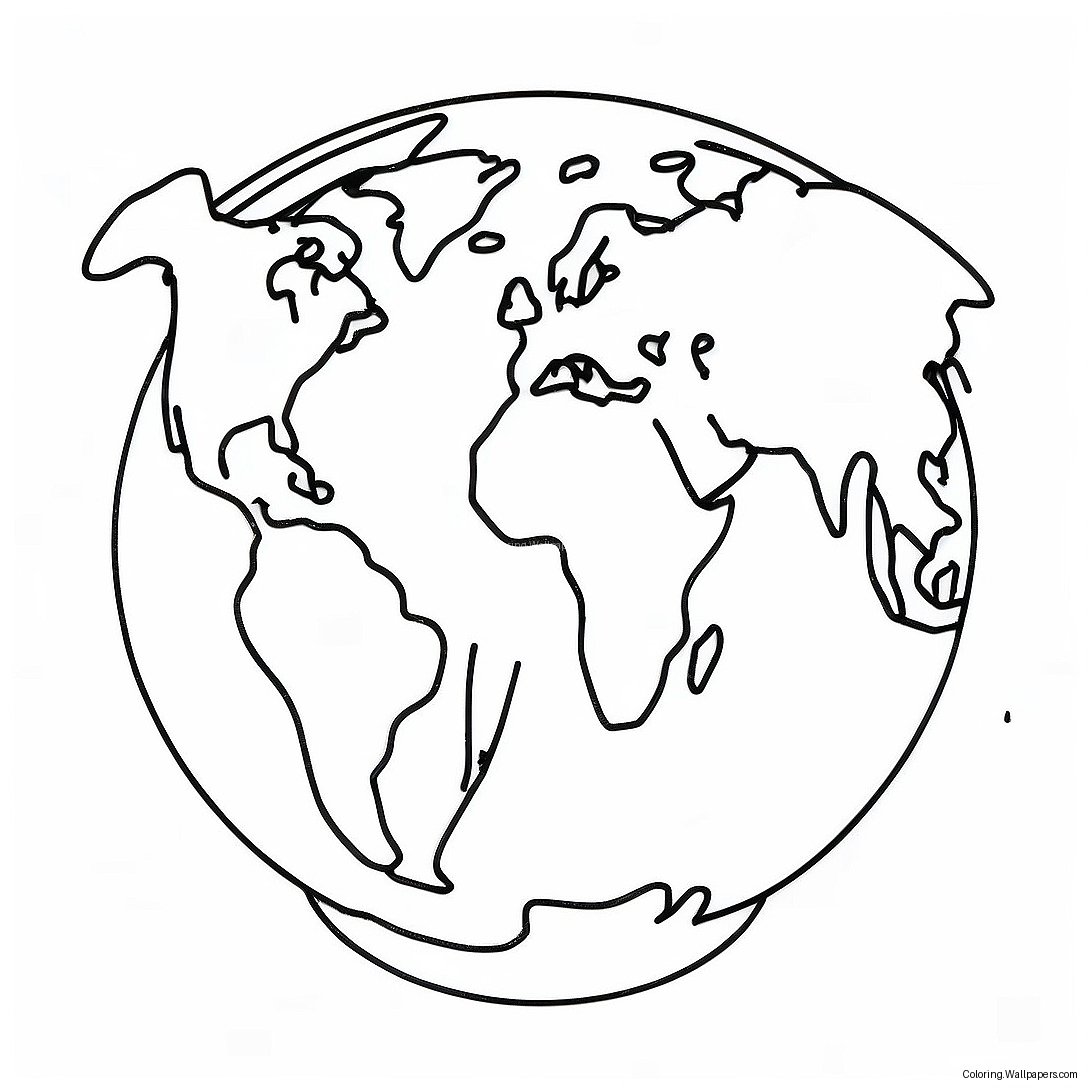 Continents Coloring Page 24338