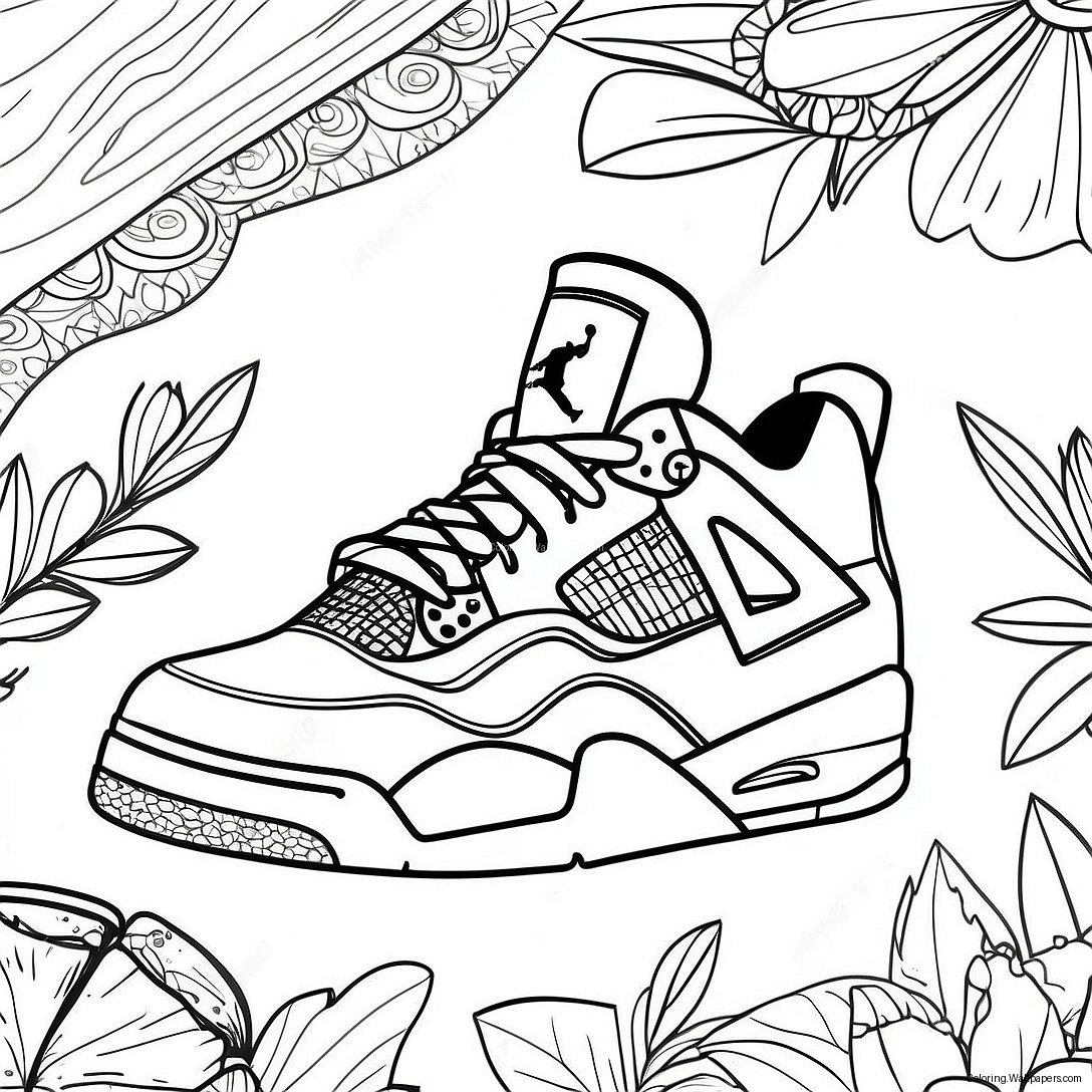 หน้าระบายสีรองเท้า Jordan 4 สุดเท่ 1313