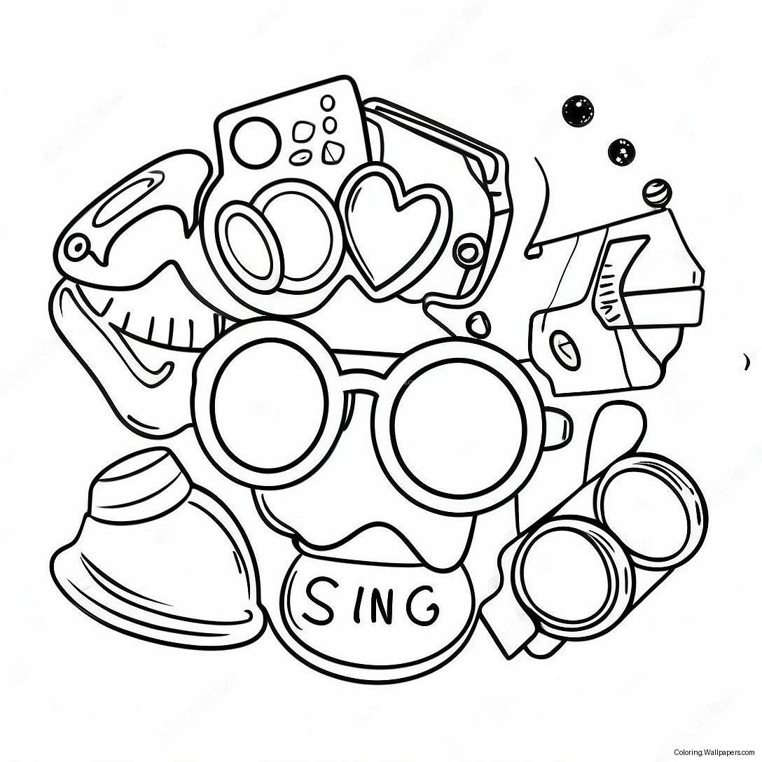 Cool Swag Accessories Coloring Page 58423