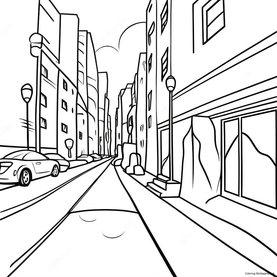 Cool Urban Street Art Coloring Page 7233