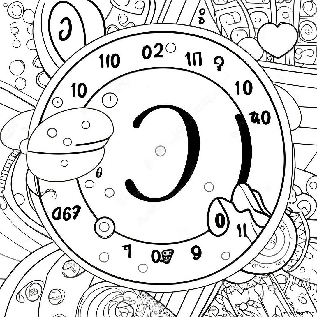 Countdown Coloring Page For Kids 53705