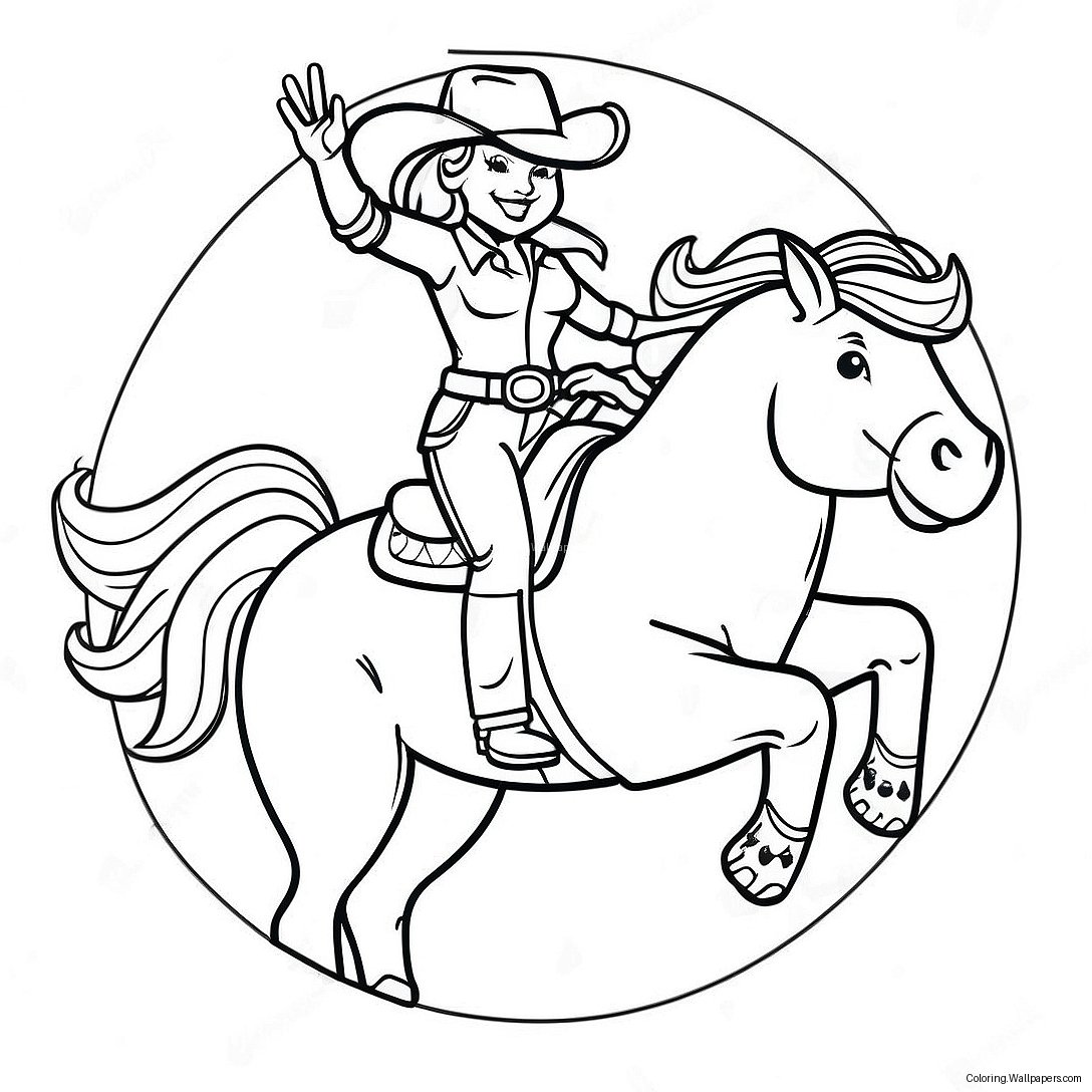 Cowgirl Jessie Bullseye -Värityssivu 54553