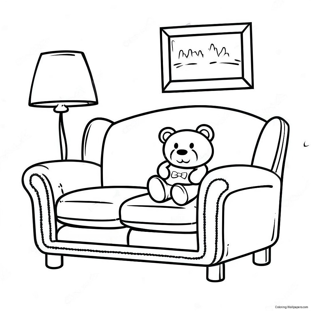 Cozy Nugget Couch Build Coloring Page 42753