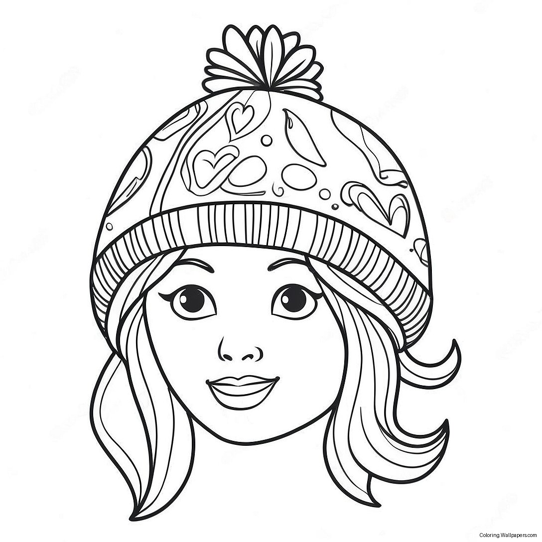 Cozy Winter Hat Coloring Page 29595