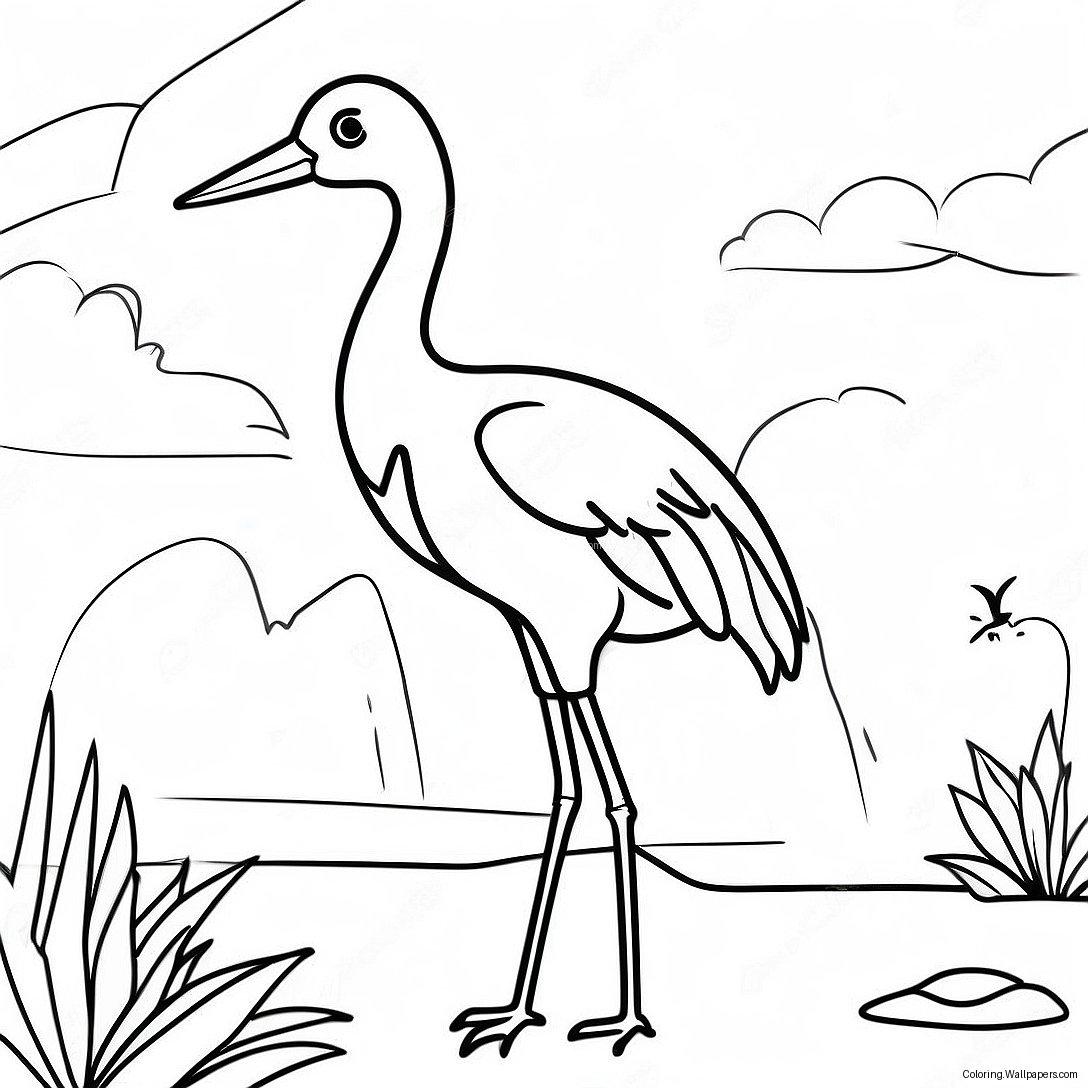 Crane Coloring Page 25683