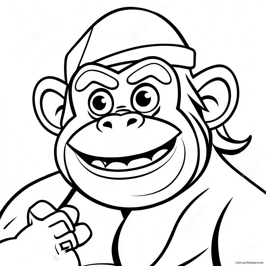 Cranky Kong Coloring Page 40742