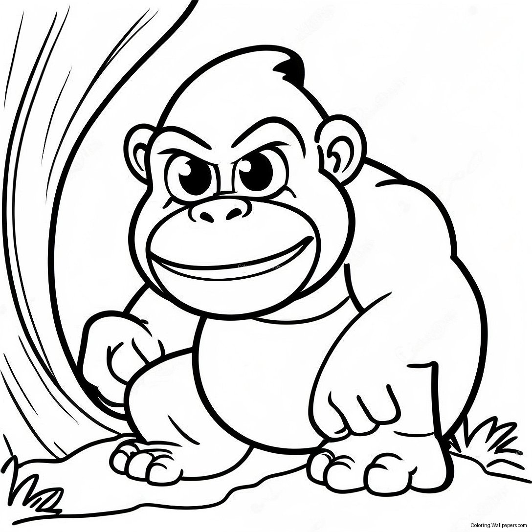 Cranky Kong Coloring Page 40743