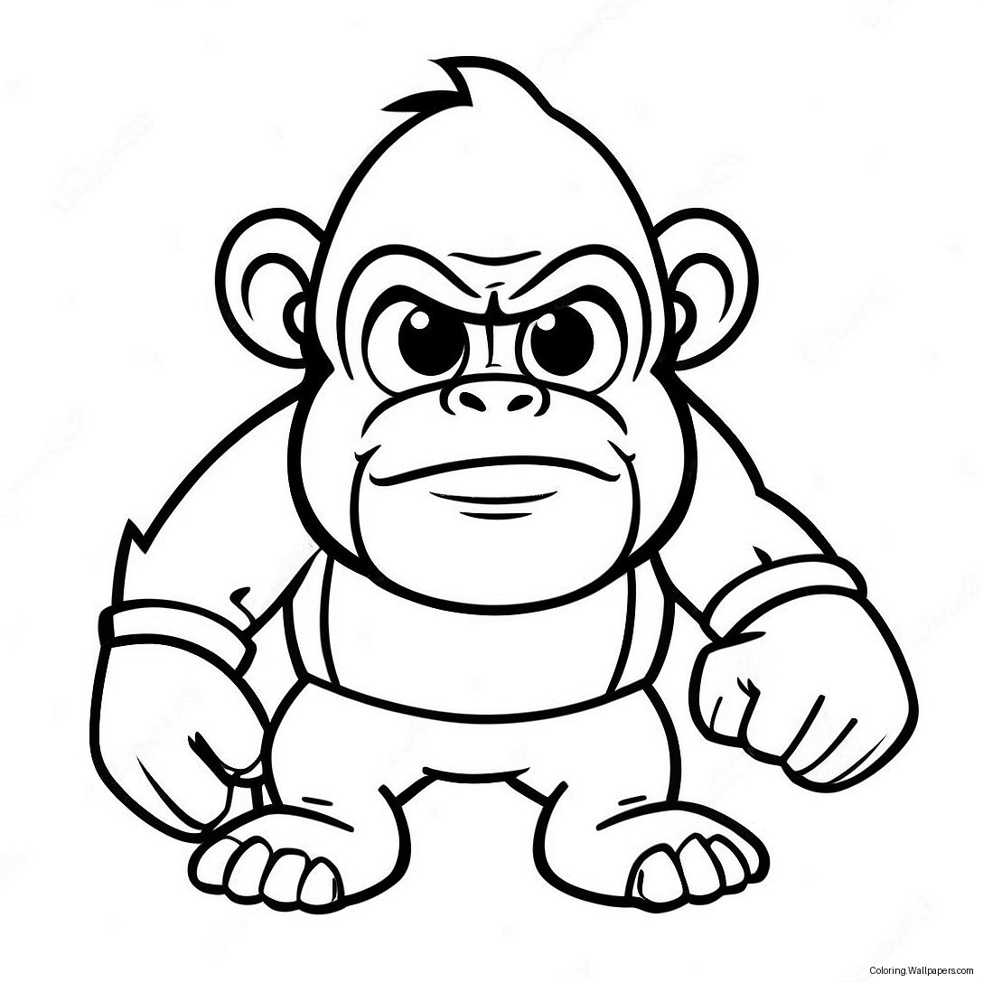 Cranky Kong Coloring Page 40744