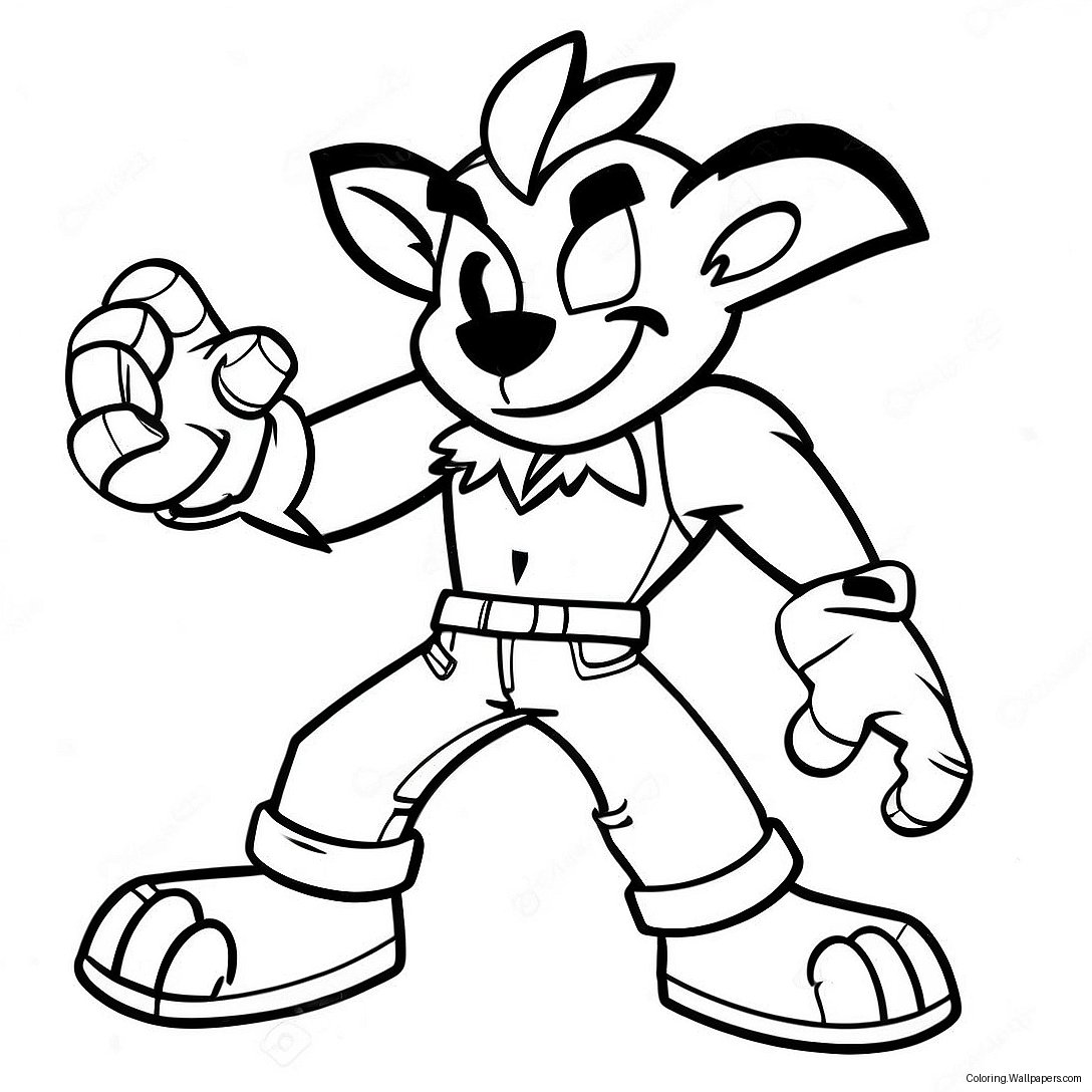 Crash Bandicoot Coloring Page 8999