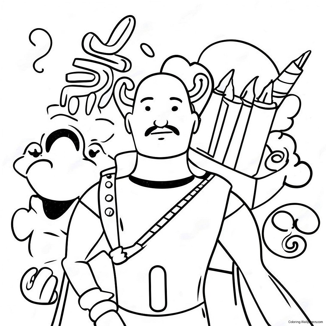 Crayola Movie Characters Coloring Page 28651